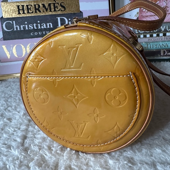 Louis Vuitton Monogram Yellow Vernis Bedford Barrel Bag - Picture 6 of 13